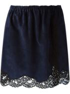 Chloe Lace Trim Wrap-style Skirt