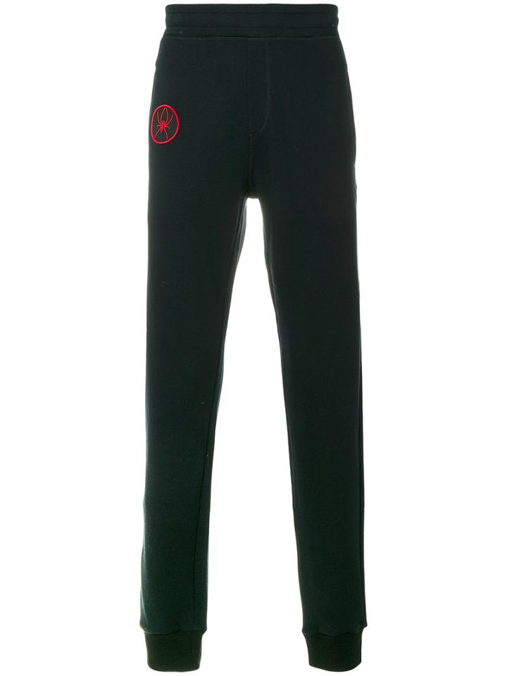 Lanvin - Spider Embroidered Joggers - Men - Cotton - Xl, Black, Cotton