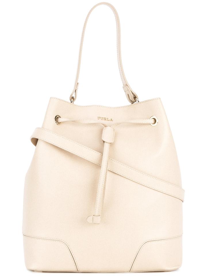 Furla Stacy Bucket Tote, Women's, Nude/neutrals, Leather
