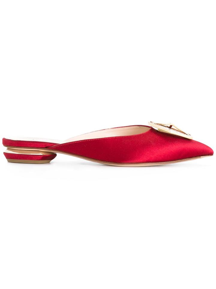 Nicholas Kirkwood Jewel Eden Mules - Red