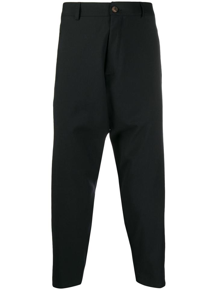 Société Anonyme Cropped Drop-crotch Trousers - Blue