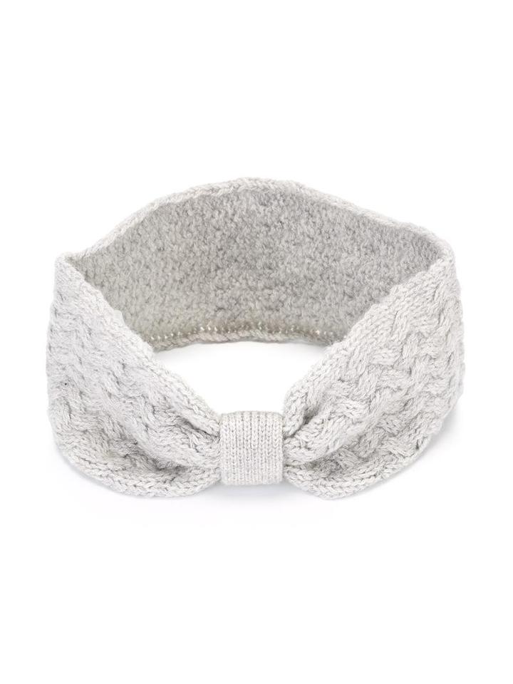 Hucklebones London Chunky Knit Headband, Girl's, Size: 56 Cm, Grey