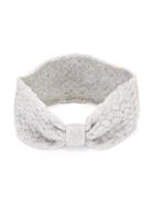 Hucklebones London Chunky Knit Headband, Girl's, Size: 56 Cm, Grey