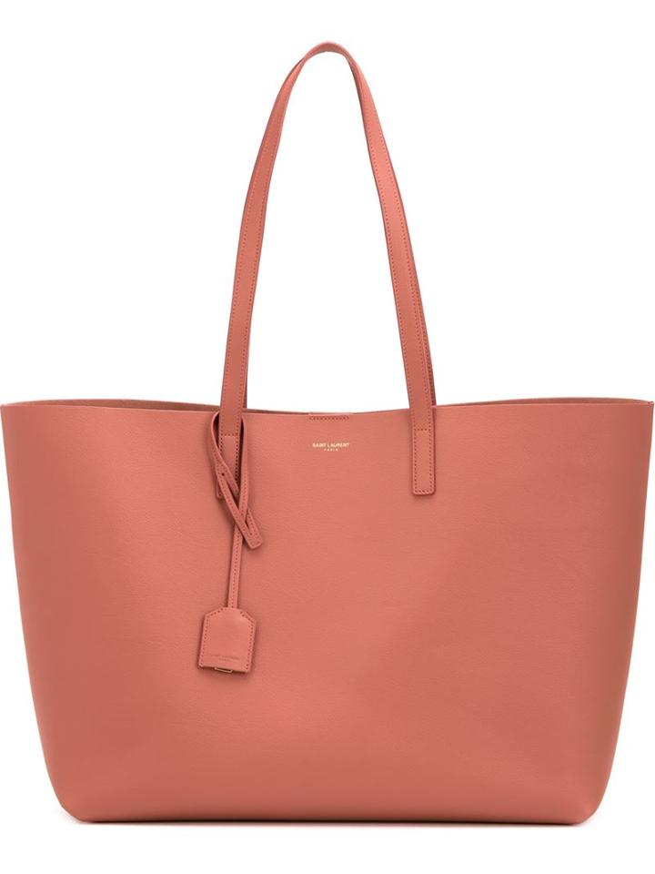 Saint Laurent Large Shopper Tote, Women's, Brown, Leather
