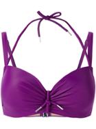 Marlies Dekkers Musubi Plunge Bikini Top D-size + - Pink & Purple