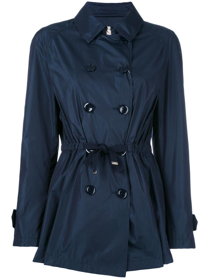Herno Belted Water Resistant Trench - Blue