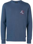 Ps Paul Smith Cycling Monkey Print Sweatshirt - Blue