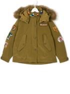 Freedomday Junior Teen Patch Appliqués Coat - Green