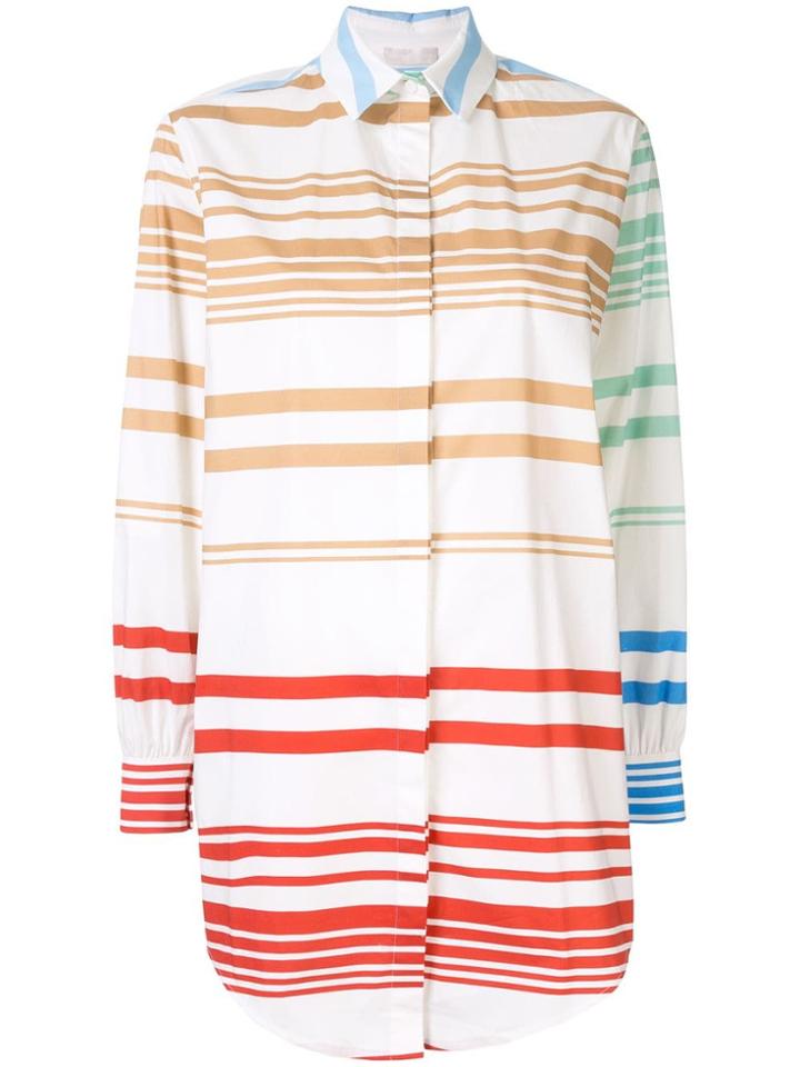 Anteprima Riga Striped Shirt - White