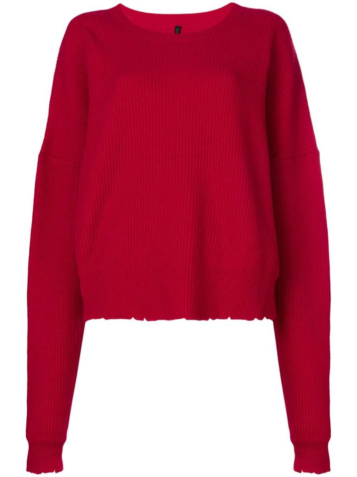 Unravel Project Ribbed Sweater - Red
