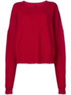 Unravel Project Ribbed Sweater - Red
