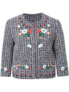 Steve J & Yoni P Embroidered Tweed Jacket