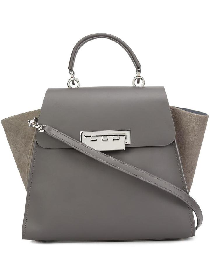 Zac Zac Posen Flap Closure Medium Tote, Women's, Grey