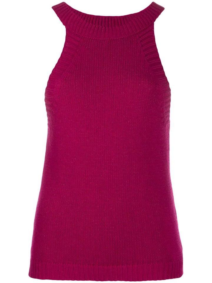 Jejia Ribbed-knit Tank Top - Pink