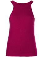 Jejia Ribbed-knit Tank Top - Pink