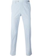 Pt01 Front Pleated Trousers, Men's, Size: 54, Blue, Cotton/spandex/elastane