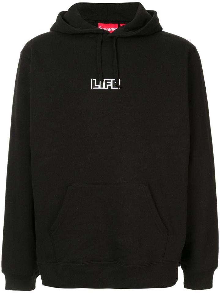 Supreme Life Hooded Sweatshirt - Black