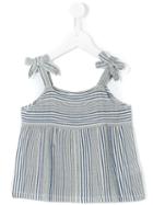 Nice Things Mini - Striped Top - Kids - Cotton/linen/flax/viscose - 4 Yrs, Blue