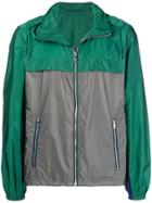 Prada Two-tone Windbreaker Jacket - Green