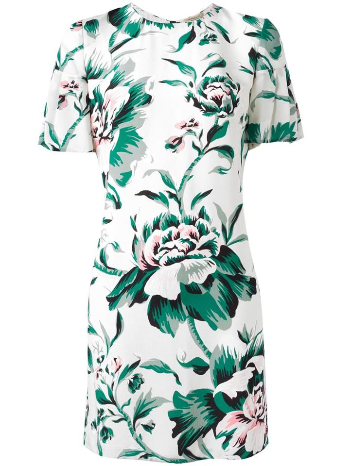 Burberry Floral Print Dress - Multicolour