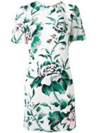 Burberry Floral Print Dress - Multicolour
