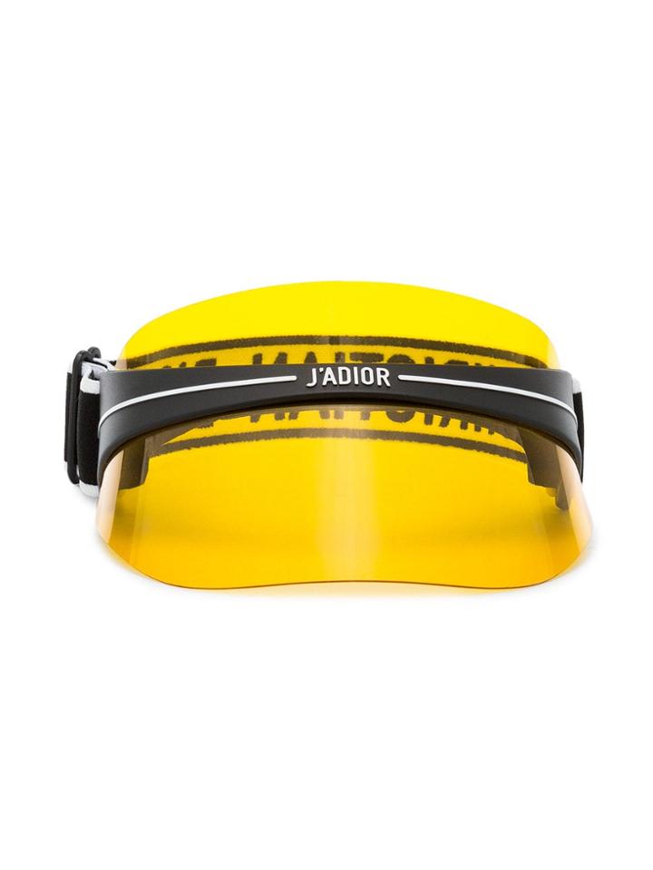 Dior Eyewear Yellow Diorclub1 Perspex Visor - Yellow & Orange