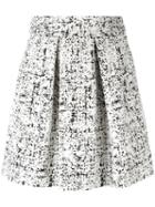 Emporio Armani Midi Full Skirt, Women's, Size: 42, White, Cotton/polyester/spandex/elastane