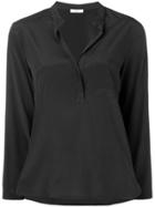 Peserico Open Collar Shirt - Black