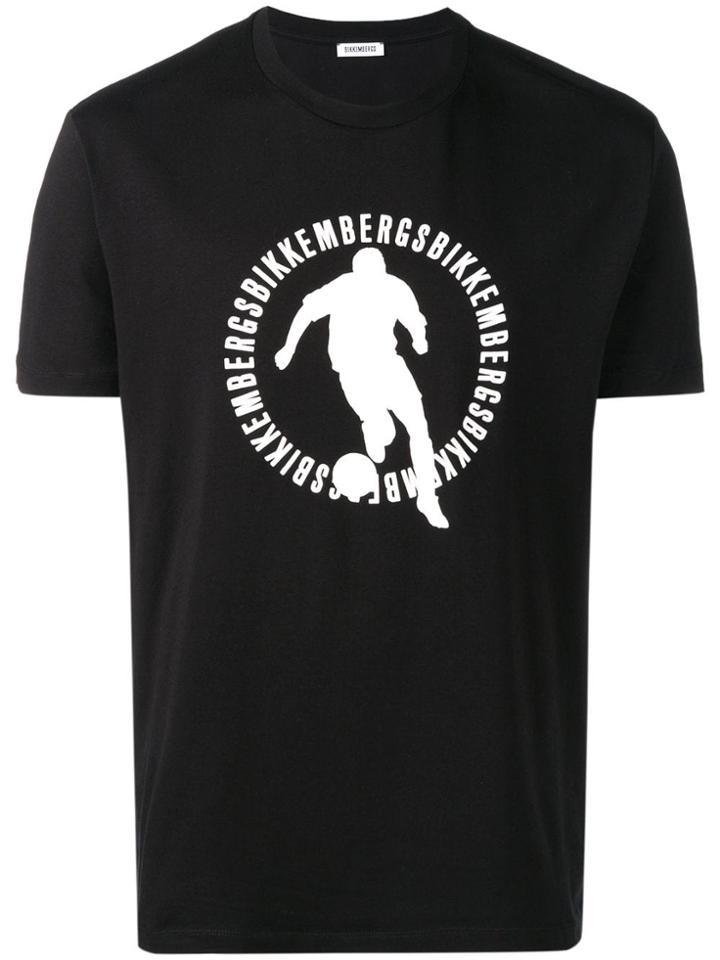 Dirk Bikkembergs Logo Football T-shirt - Black
