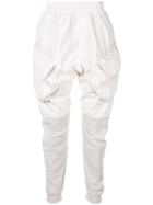 Julius Tapered Leg Cargo Trousers - White