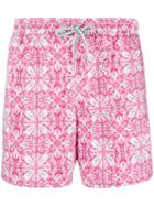 Capricode Printed Swim Shorts - Pink
