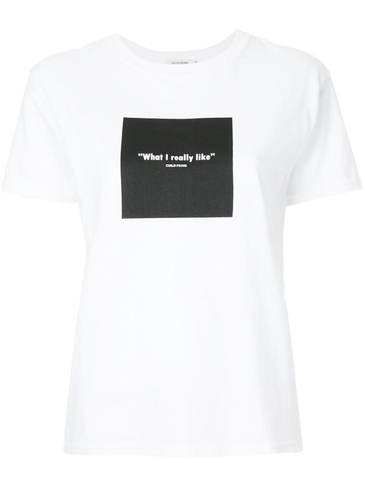 Guild Prime Block Quote T-shirt - White