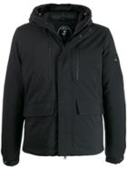 Save The Duck Technical Material Short Zipped Jacket - Black