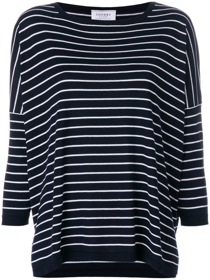 Snobby Sheep Striped Relaxed Top - Blue