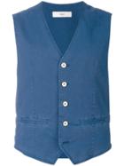 Briglia 1949 V-neck Gilet - Blue