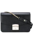 Furla Push-lock Shoulder Bag, Women's, Black