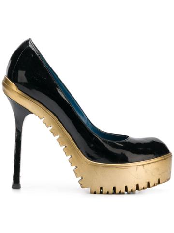 Yves Saint Laurent Vintage Ysl Shoes - Black