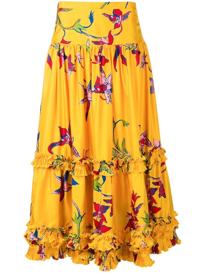 La Doublej Salsa Full Skirt - Yellow