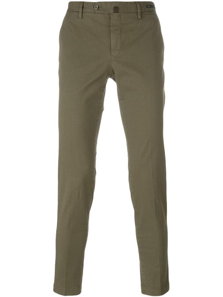 Pt01 Slim Chino Trousers, Men's, Size: 50, Green, Cotton/spandex/elastane