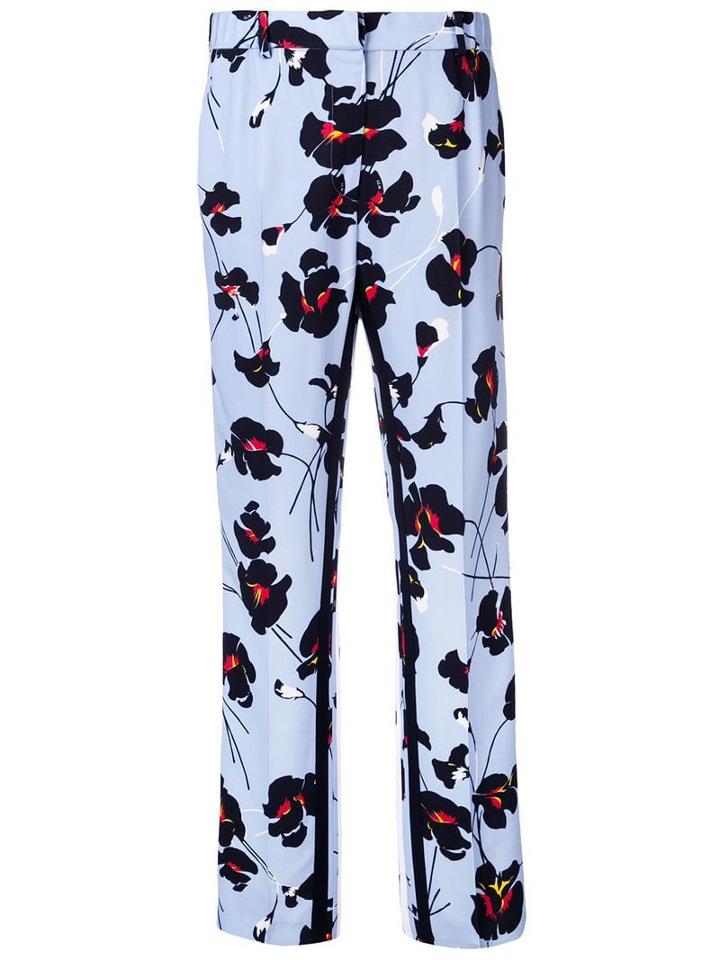 Nº21 Floral-print Trousers - Blue