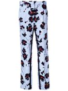 Nº21 Floral-print Trousers - Blue