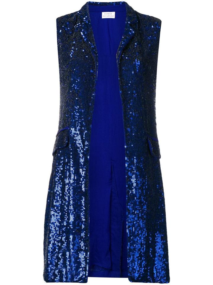 P.a.r.o.s.h. Sequined Vest - Blue