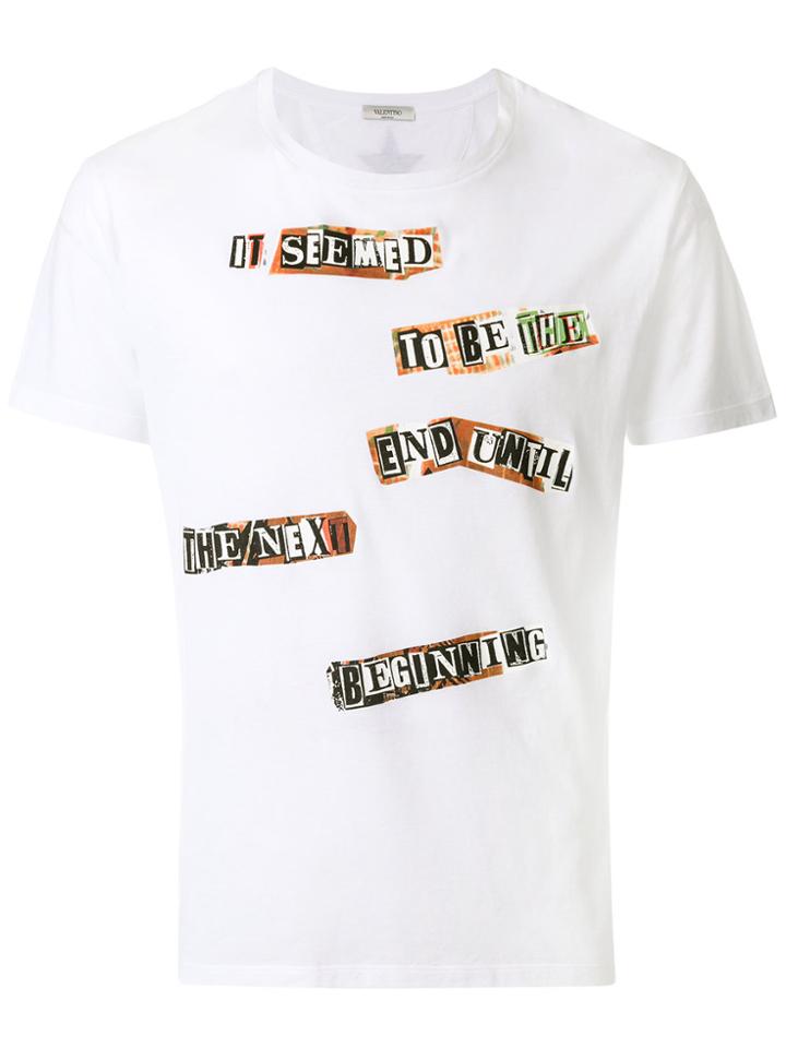 Valentino Patch Print T-shirt - White