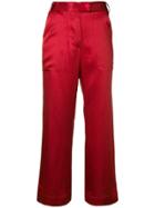 F.r.s For Restless Sleepers Cropped Trousers - Red