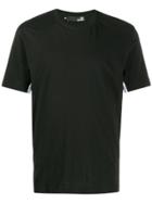 Love Moschino Camiseta Mc Negra Bandas Logos - Black