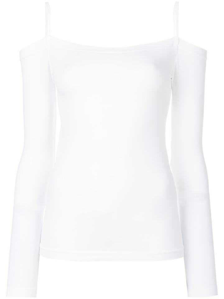 Helmut Lang Square Neck Strap Top - White