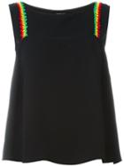 Rachel Comey 'fels' Top, Women's, Size: 8, Black, Polyester/cotton
