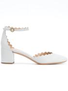 Chloé Scalloped Edge Pumps - Blue