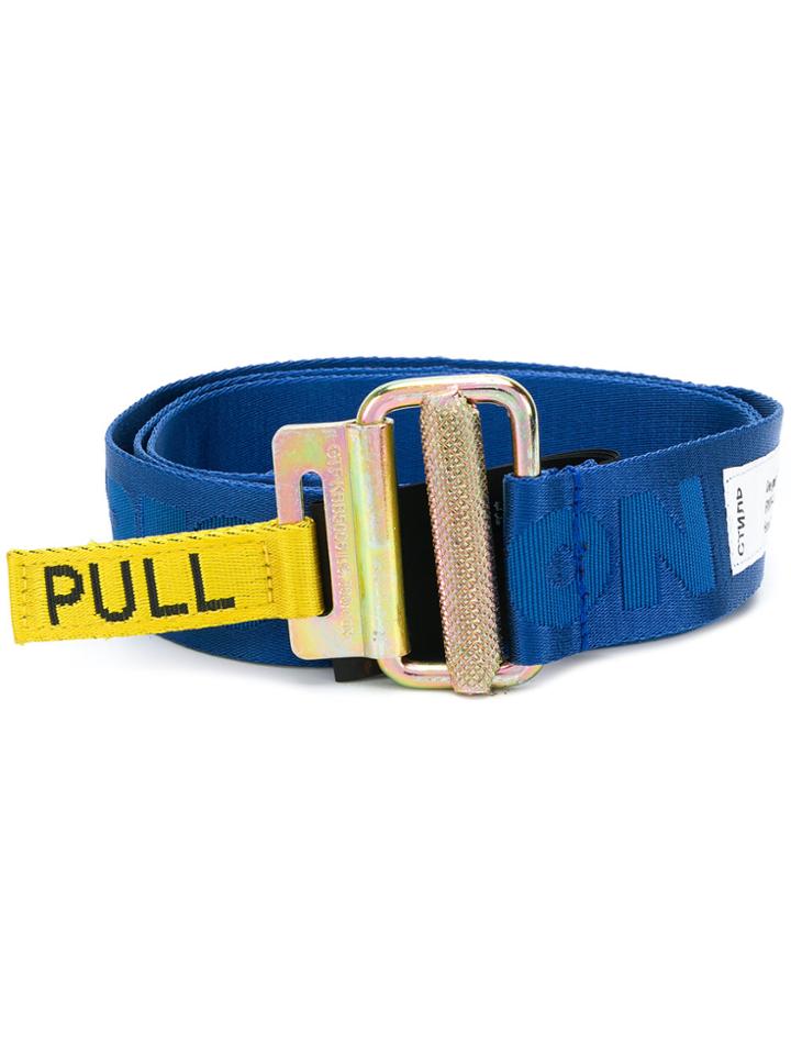 Heron Preston Jacquard Logo Tape Belt - Blue