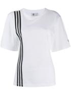 Adidas Stripe Print T-shirt - White